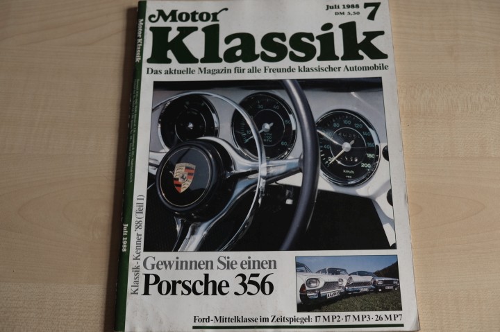 Deckblatt Motor Klassik (07/1988)